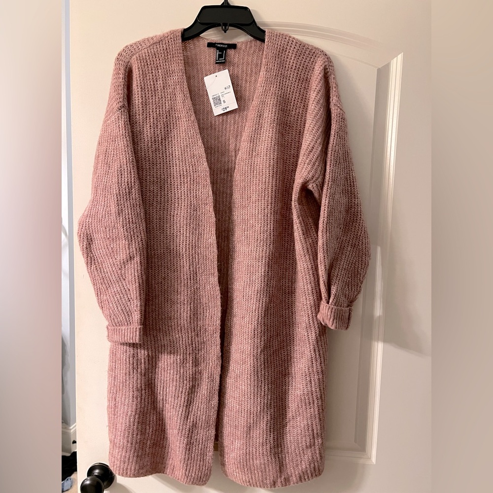 Forever 21 NWT Duster length size smalll open front sweater